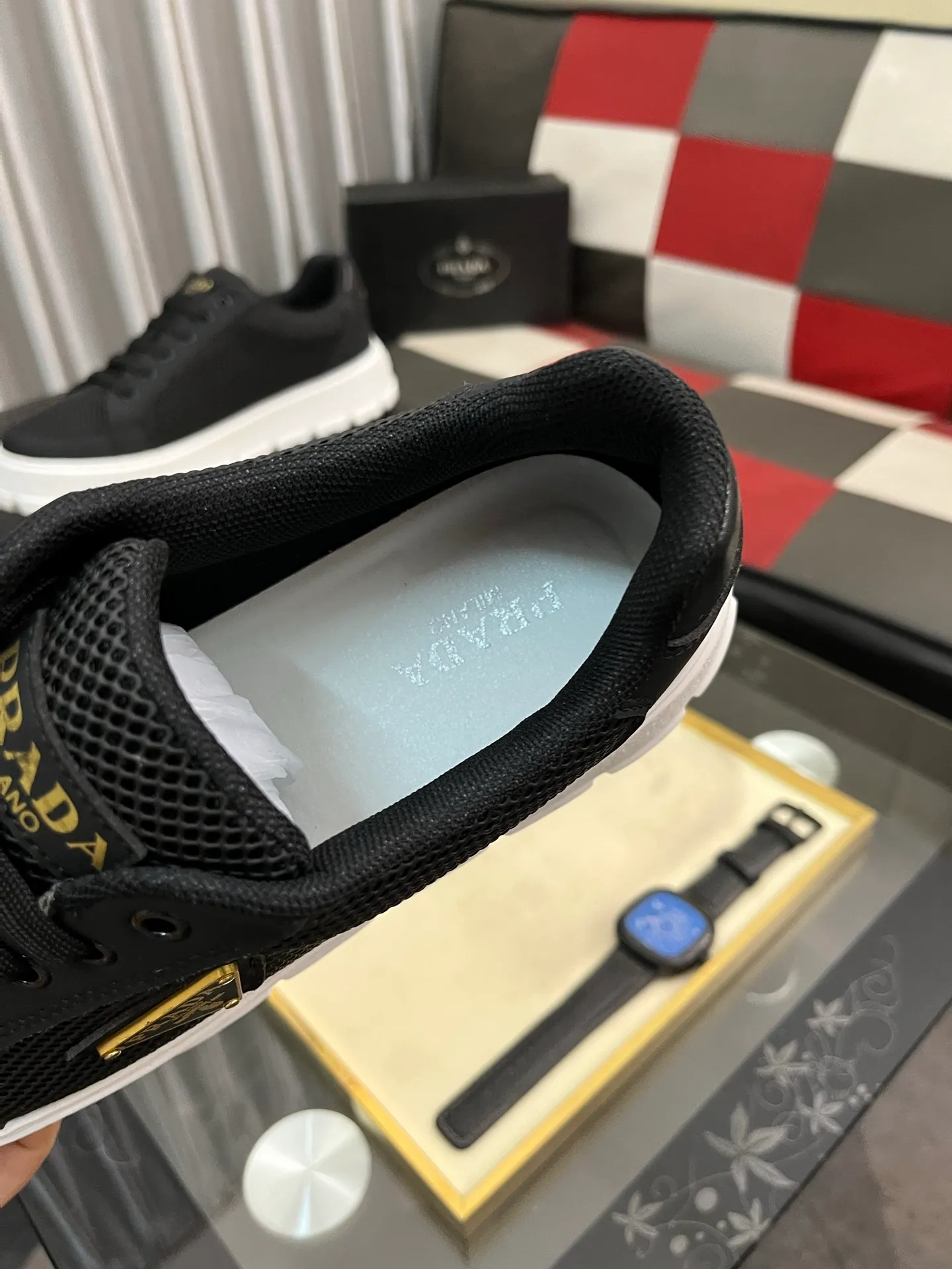 Men's Men's Shoes💰440⌚️⌚️《PRADA*》The latest and most popular casual shoes, top brand [seduce] luxury~purchasing agent, top~quality. [Strong] The upper is made of imported breathable special materials ➕ breathable feet (•) with fine workmanship. Original stylish and stylish soft rubber wear-resistant outsole, light and comfortable on the foot, size: 38-445️⃣colors available